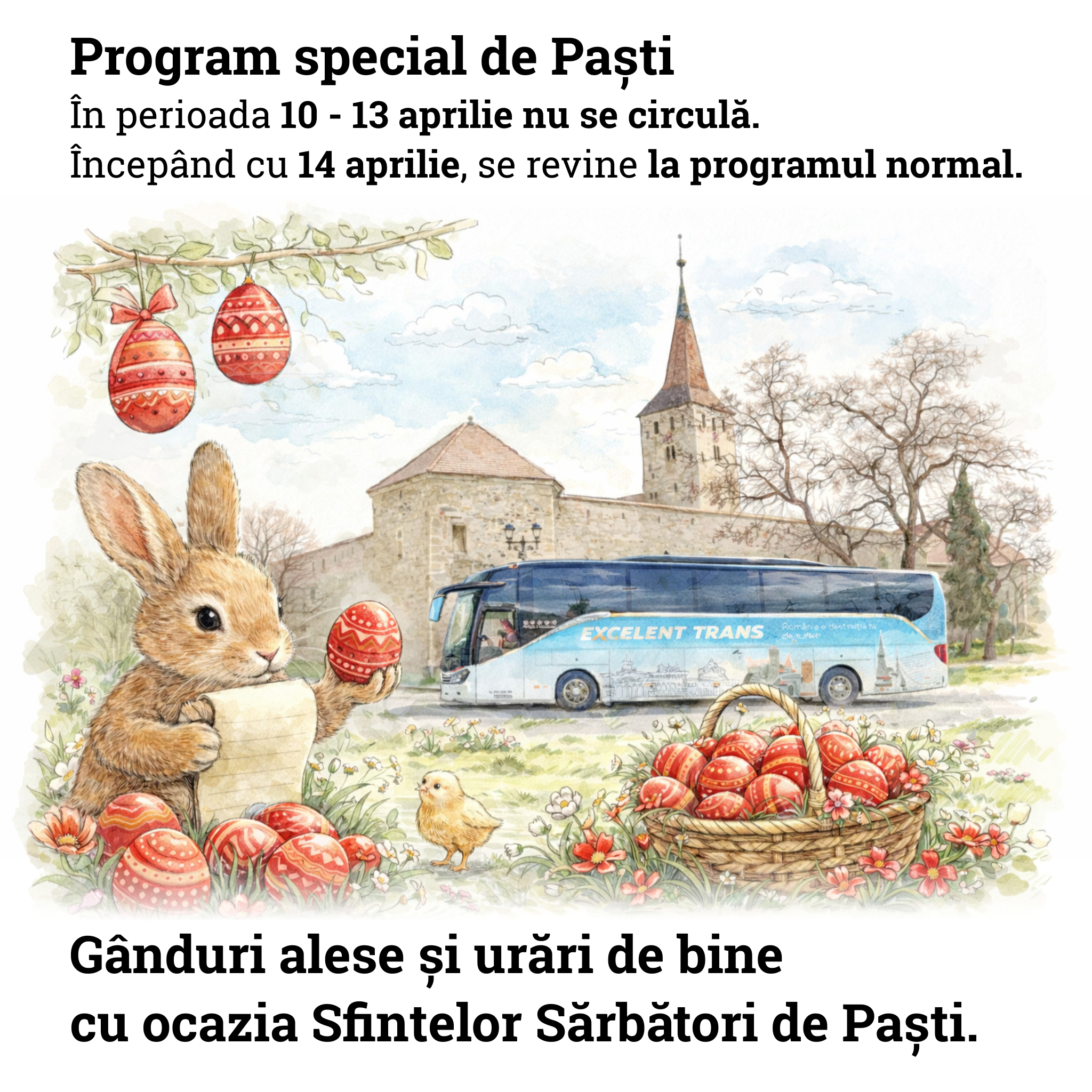 Program Pasti 2026 - Alba Iulia - Aiud - Excelent Trans